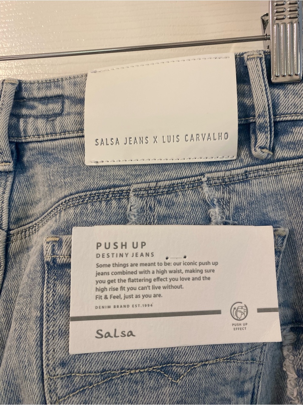 NWT Salsa Jeans x Luís Carvalho Push Up Destiny Flare Jeans Limited Edition SZ31 - Picture 16 of 16